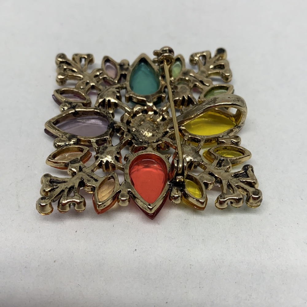 Pretty, colorful vintage pin/pendant - Picture 5 of 9